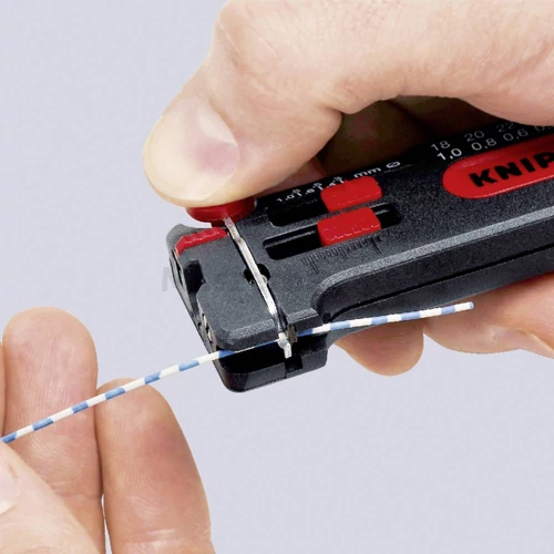 KNIPEX 12 80 100 SB Mini huzalcsupaszító szerszám, Ø 0,3...1,0 mm