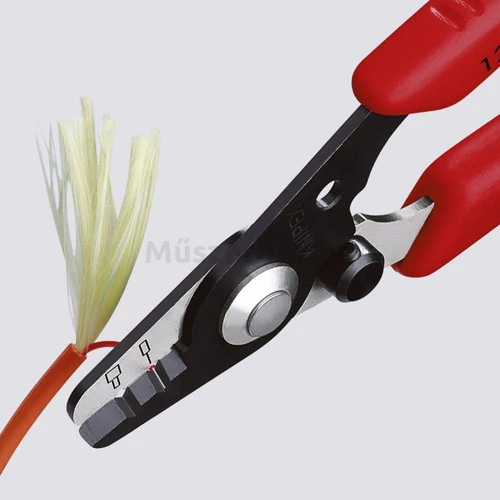 KNIPEX 12 82 130 SB kábelcsupaszító fogó optikai kábelhez