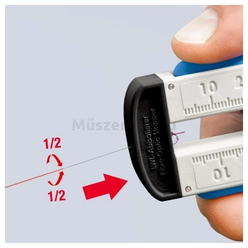 KNIPEX 12 85 110 SB Csupaszító szerszám optikai kábelhez, 110 mm