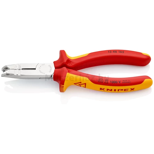 KNIPEX 13 46 165 VDE 1000 V szigetelt huzalcsupaszító-köpenyeltávolító fogó, 165 mm
