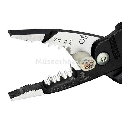 KNIPEX 13 71 200 ME WireStripper kábelvágó és csupaszító fogó, 200 mm