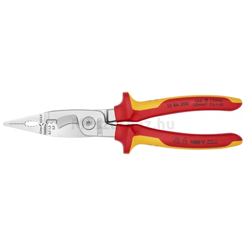 KNIPEX 13 86 200 elektromos szerelőfogó, 200 mm