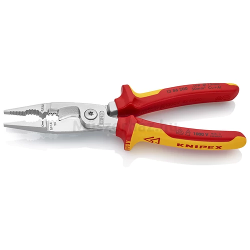 KNIPEX 13 86 200 elektromos szerelőfogó, 200 mm