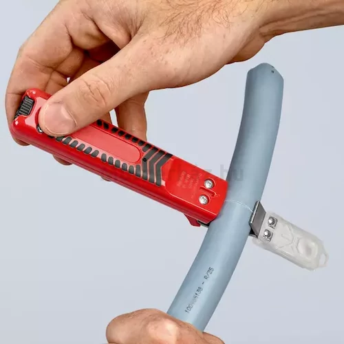 KNIPEX 16 20 165 SB kábelcsupaszító szerszám szikével
