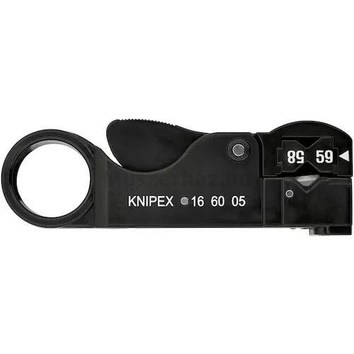 KNIPEX 16 60 05 SB szigetelés eltávolító szerszám koax kábelekhez