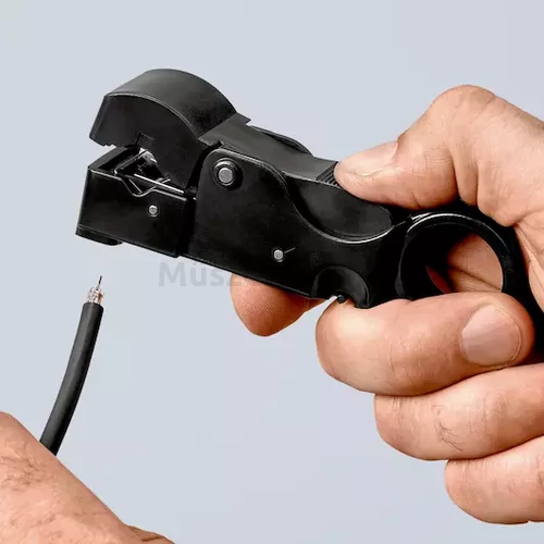KNIPEX 16 60 05 SB szigetelés eltávolító szerszám koax kábelekhez