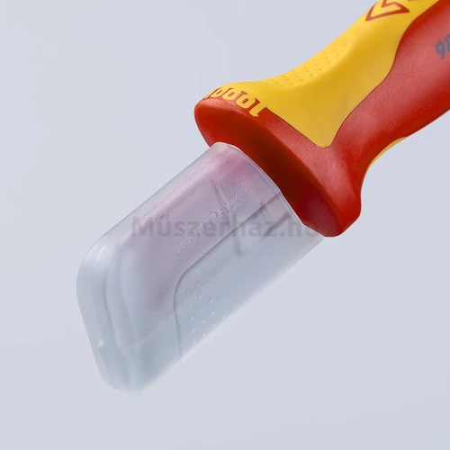 KNIPEX 98 55 szigetelt kábelcsupaszító kés csúszósaruval