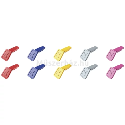 KNIPEX ColorCode klipszek 10 db, szerszámokhoz, vegyes színek V01