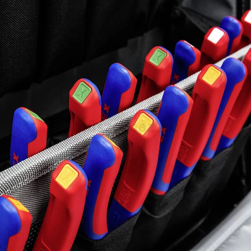 KNIPEX ColorCode klipszek 10 db, szerszámokhoz, vegyes színek V01