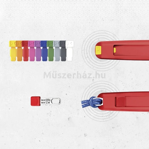 KNIPEX TetheredTool klipszek 3 db szerszámokhoz, piros