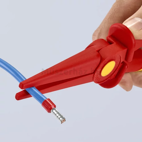 KNIPEX 98 62 02 szigetelő laposfogó, műanyag, 220 mm