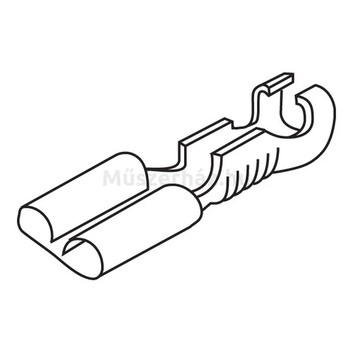 KNIPEX 97 43 05 krimpelő rendszerfogó szigeteletlen kábelsarukhoz, 0,5...6,0 mm2