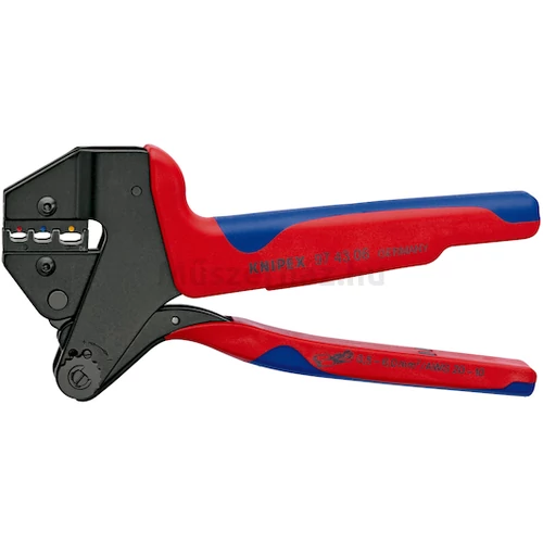 KNIPEX 97 43 06 krimpelő rendszerfogó szigetelt kábelsarukhoz és dugókhoz, 0,5...6,0 mm2