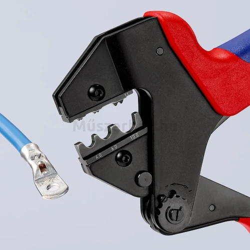 KNIPEX 97 43 200 krimpelő rendszerfogó cserélhető krimpelő betétekhez