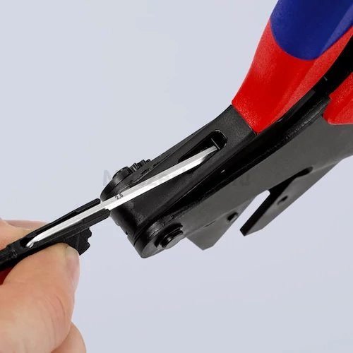 KNIPEX 97 43 05 krimpelő rendszerfogó szigeteletlen kábelsarukhoz, 0,5...6,0 mm2