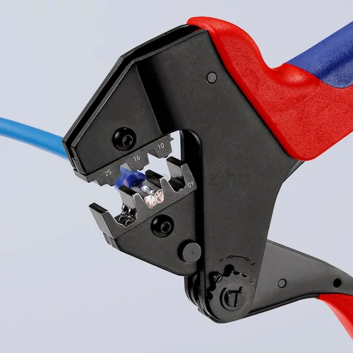 KNIPEX 97 43 200 krimpelő rendszerfogó cserélhető krimpelő betétekhez
