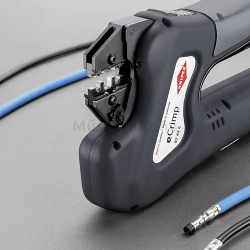 KNIPEX 97 43 E elektromechanikus krimpelő-rendszerfogó cserélhető krimp profilokhoz