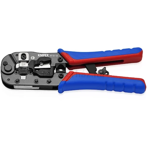 KNIPEX 97 51 13 Krimplelő fogó Western dugóhoz RJ45