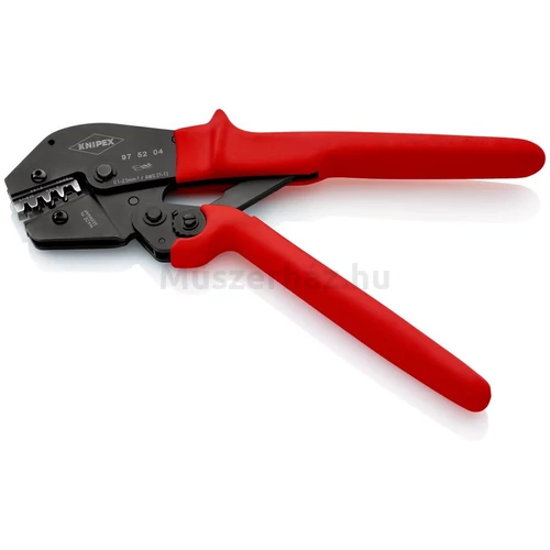 KNIPEX 97 52 04 önbeállító krimpelő fogó csúszósarukhoz, 26...14 AWG, 0,1...2,5 mm2 keresztmetszetű kábelekhez