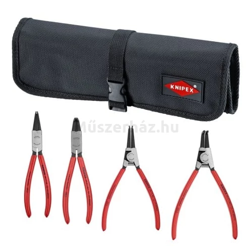 KNIPEX 00 19 56 Seeger-gyűrű fogó készlet 4-részes 