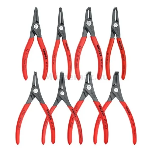 KNIPEX 00 19 58 V02 Seeger-gyűrű fogó készlet 8-részes 
