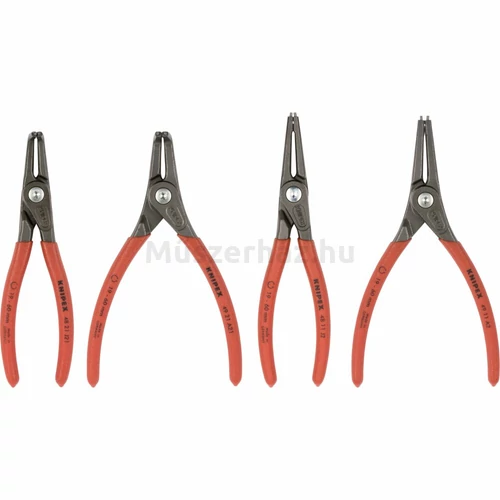 KNIPEX 00 20 01 V09 Seeger-gyűrű fogó készlet 4-részes, habosított tálcán