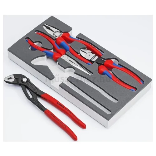 KNIPEX 00 20 01 V15 Seeger-gyűrű fogó készlet 4-részes, habosított tálcán
