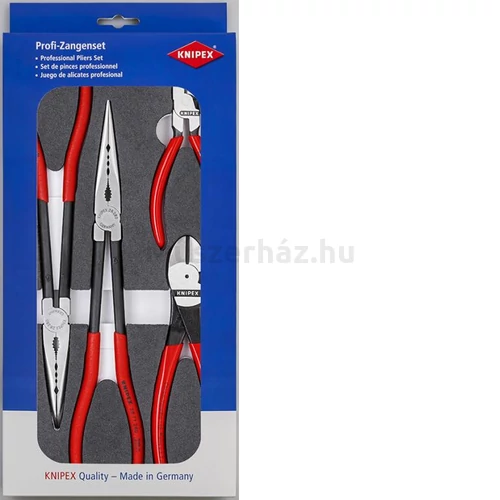 KNIPEX 00 20 01 V16 Gépjárműszereléshjez fogó készlet 4-részes, habosított tálcán