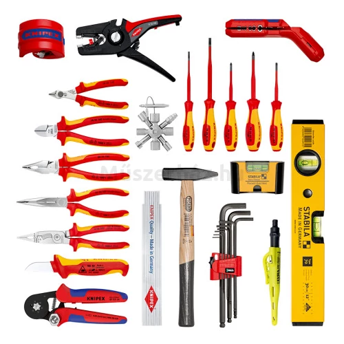 KNIPEX Modular X18 szerszámos táska, villanyszerelőknek, 22 részes