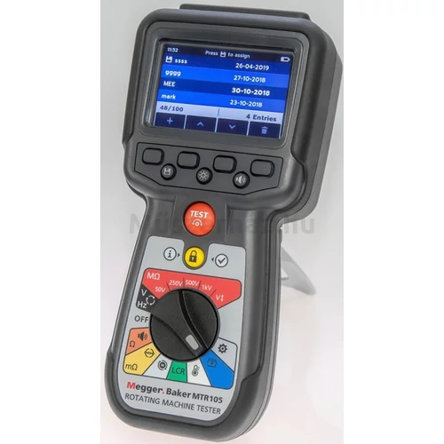Megger MTR105 villamos forgógép teszter