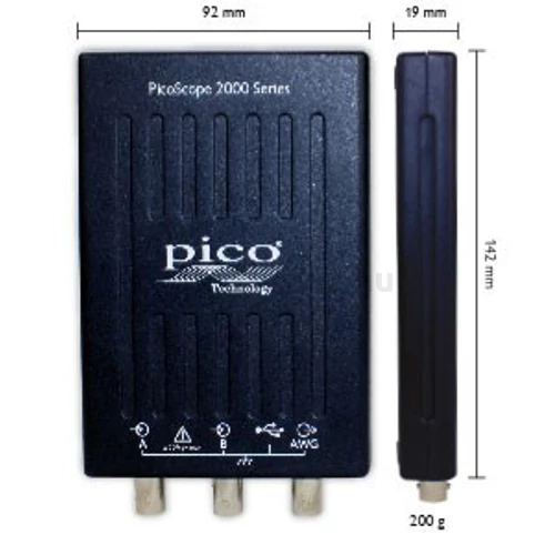 Pico 2208B PC-s oszcilloszkóp, 2CH, 100MHz