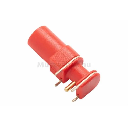 Pomona 73099 PCB Panelre szerelhető biztonsági banán 4mm csatlakozó aljzat