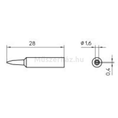 Weller XNT A pákahegy 1.6 mm átmérő