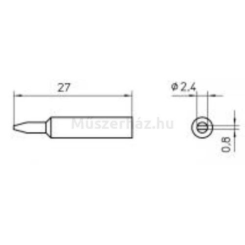 Weller XNT B pákahegy 2.4 mm átmérő