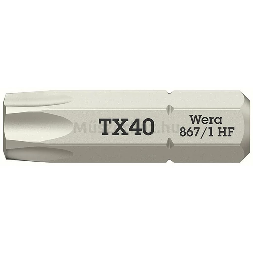 Wera 867/1 TORX HF Bit fej, csavartartós funkcióval, 40 x 25 mm