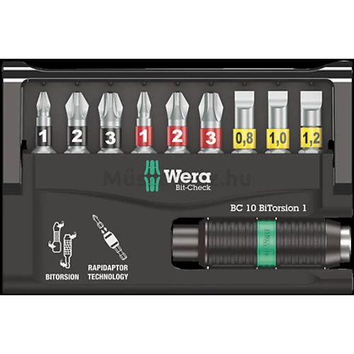 Wera Bit-Check 10 BiTorsion 1