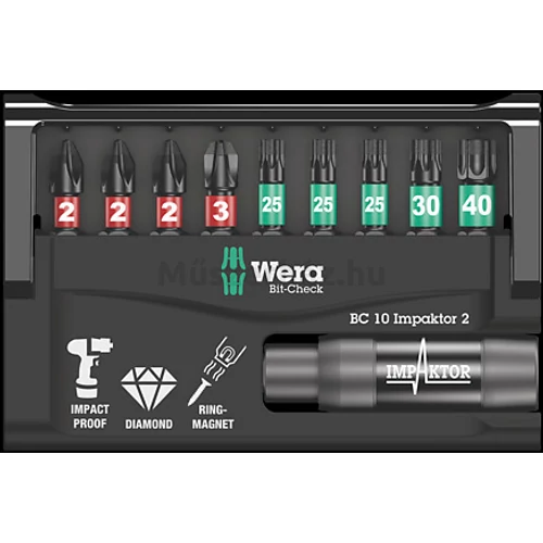 Wera Bit-Check 10 Impaktor 2