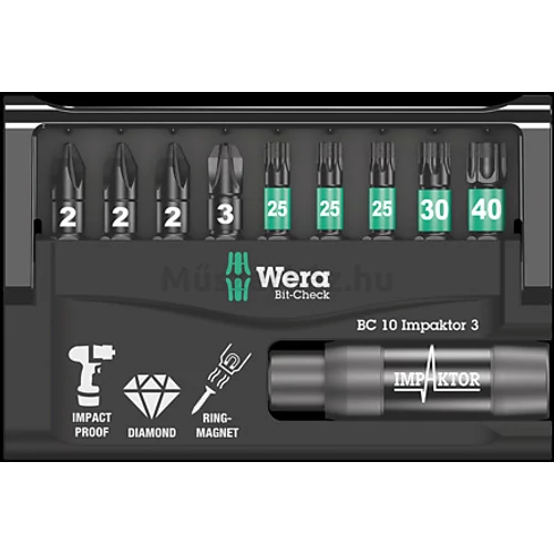 Wera Bit-Check 10 Impaktor 3