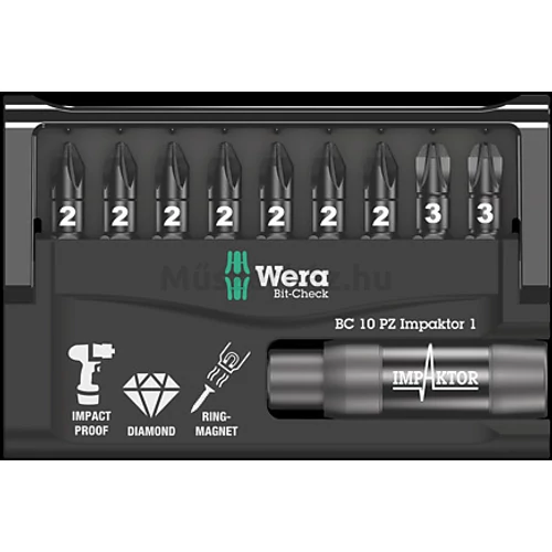 Wera Bit-Check 10 PZ Impaktor 1