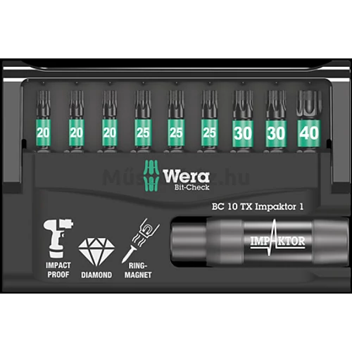 Wera Bit-Check 10 TX Impaktor 1
