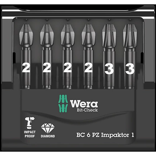 Wera Bit-Check 6 PZ Impaktor 1