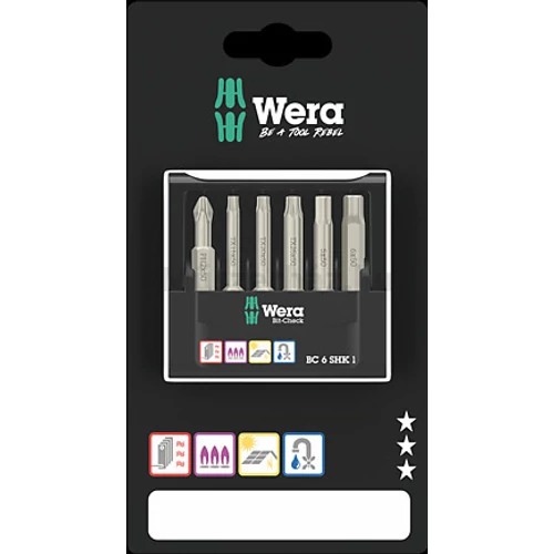 Wera Bit-Check 6 SHK 1 SB