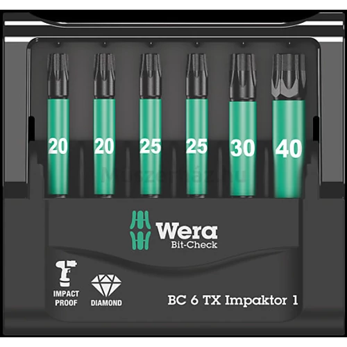 Wera Bit-Check 6 TX Impaktor 1