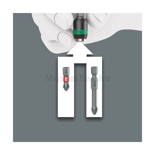 Wera 888/4/1 K Rapidaptor Universal Bit Holder, Rapidaptor univerzális bittartó adapter