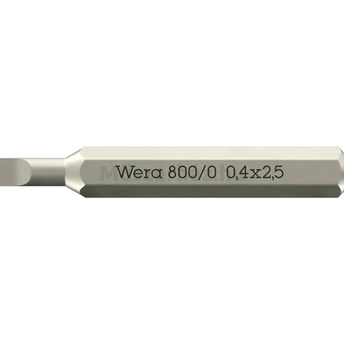 Wera 800/0 Micro Bit fej, lapos, 0.4 x 2.5 x 30 mm