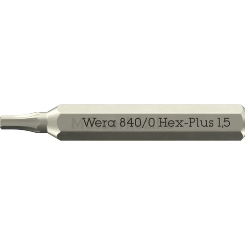 Wera 840/0 Micro Bit fej, Imbusz 1.5 mm