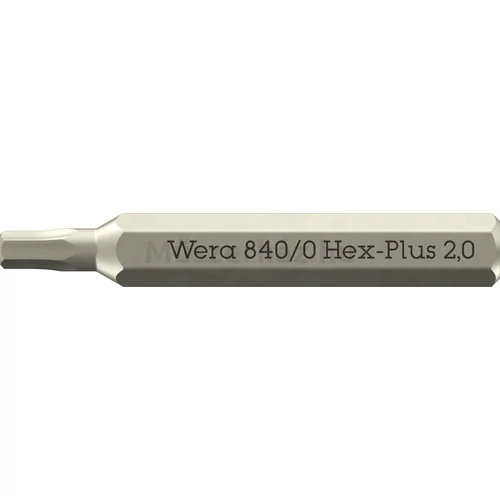Wera 840/0 Micro Bit fej, Imbusz 2.0 mm