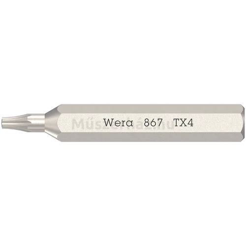 Wera 867/0 Micro Bit fej, TORX TX 4