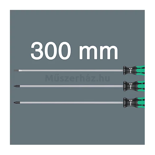 Wera 335/350/355/3 Kraftform Plus 300 mm csavarhúzó készlet, 3 db