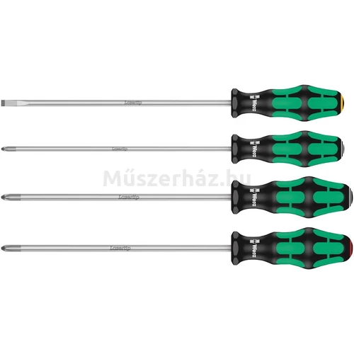 Wera 335/350/355/4 Kraftform Plus 200 mm csavarhúzó készlet, 4 db
